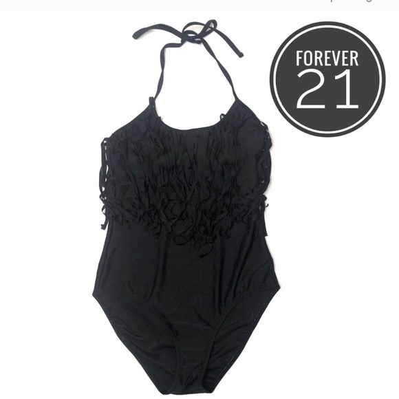 black tassel swimsuit